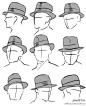 文章-【转载】常见帽子的画法 | 半次元-ACG同人创作&同好社群