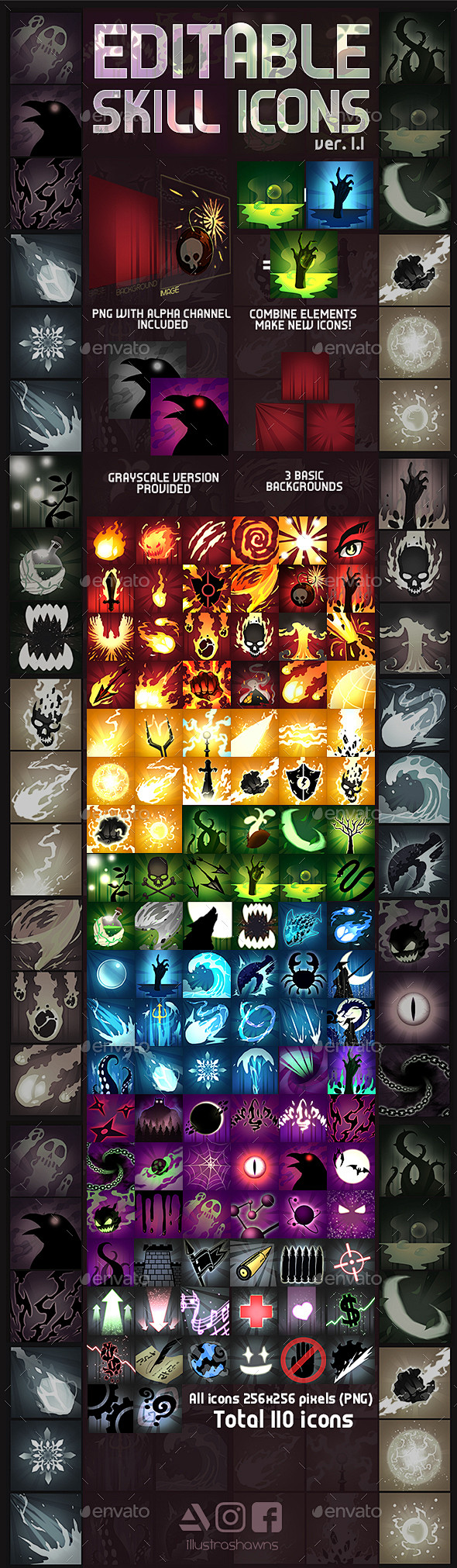 RPG Editable RPG Skill Icons Miscellaneous Game Assets