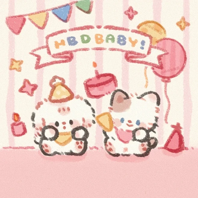 小狗小猫祝你生日快乐