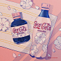 #插画# 樱花味的小零食～少女心十足！你想尝尝吗？/by：apricotmayor ​​​​