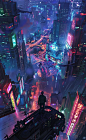赛博朋克｜科幻城市｜壁纸 - 小红书