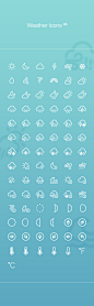 Weather icons on Behance