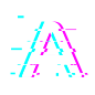 抖音风格英文字母A元素(1000x1000)