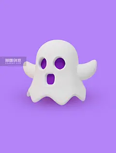 3d立体万圣节元素幽灵鬼图片_潮国创意