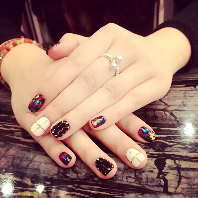 美甲专辑美甲控时尚简单法式美甲美甲diy渐变纯色小清新美甲look夏天