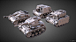 Mini Panzers, Balázs Szeleczki : Ingame Mini tank models of Panzer III, Panzer III Ausf. N , Stug III, StuIG 33.