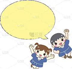 对话气泡框,可爱的,女孩,男孩,活力,身体活动,运动,清新,家庭,边框