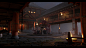 Feudal Japan Monastery - Artstation Challenge - UE4, Daniel Harris : My entry for the Feudal Japan Artstation challenge. The scene was rendered in UE4 using dynamic lighting and a majority of the materials were created using Substance Designer/Painter. Th