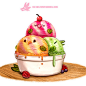 Daily Paint #1227. Sherbird Icecream, Piper Thibodeau : Daily Paint #1227. Sherbird Icecream by Piper Thibodeau on ArtStation.