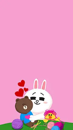 卡通Line Friends 手机壁纸 ​​​​ ——赞我颜值会变高 : ”儿女情长什么的，真的很影响我行走江湖，还是爱自己最酷了。“ 