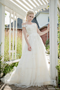 sarah houston 2015 bridal collection off the shoulder strapless a line wedding dress ariel