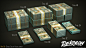 Money Piles, Oriol Soler Vilallonga : This is one of the assets I've done for the upcoming Bank Heist set from Dekogon. Ready for Unreal Engine 4  /  Tris: 3.648  /  Textures: 1Texture Set 2k. 
I made 7 different stacks of bills to be able to easly build 