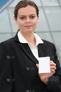 拥有伟大名片的女商人