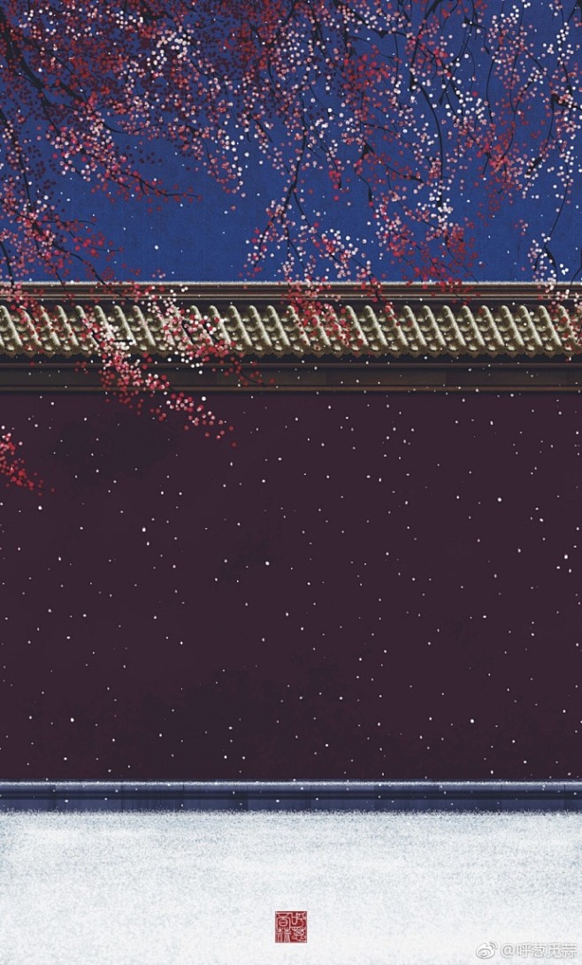 #无脸古装群像#  满纸皑皑飞花雪，是我...