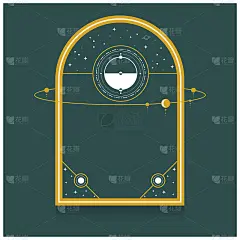 豪华空间探索宇宙的背景模板