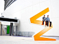 Typographic Installation, Typography as sculpture, Orange Bowl Type as memorial, Miami, Snarkitecture
