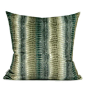 Green Stripe Snakeskin Digital Printing Flannel Pillow 18"X18"