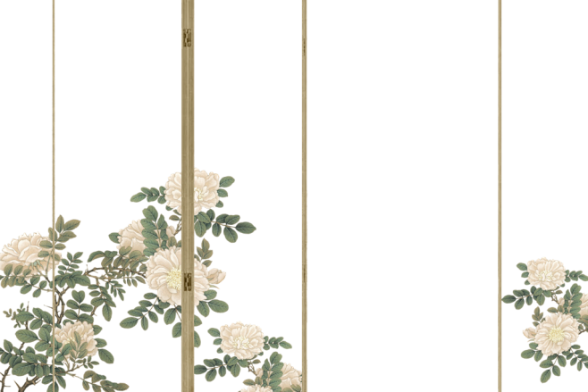 清新花朵高端大气古风工笔画背景
