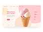 Balosto design ui ux web minimalism website homepage slider webdesign uiux logo site clean ice cream simple trends