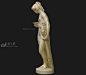 青春女神赫柏，裸体女人石膏像，斟酒女神雕像青铜像雕塑，古罗马希腊雅典宗教神话侍女 - 雕塑3d模型 3dsnail模型网
