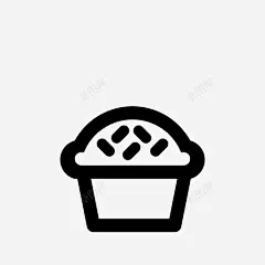 松饼甜点洒布图标 标识 标志 UI图标 设计图片 免费下载 页面网页 平面电商 创意素材