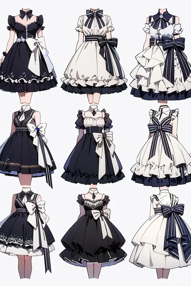 小裙子效果图/服装展示
