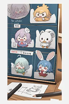 数字艺术多格漫画卡通漫画漫画手绘-众图网