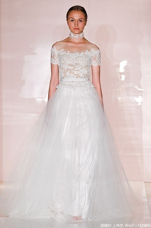 Reem Acra2014年秋冬系列婚纱...