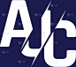monogram letters initial logo design ajc