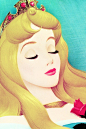 Disney睡美人。。。 #动漫人物# #唯美动画# #插画手绘# @予心木子