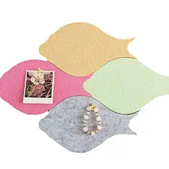 墙面装饰挂件鱼群幼儿园奶茶店墙壁墙上毛毡留言板照片墙贴宿舍