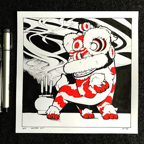 从今年开始我的Inktobers的选择。