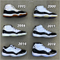 AIR JORDAN XI「 CONCORD 」编年史。

- 最喜欢哪个版本？© ijapino ​​​​