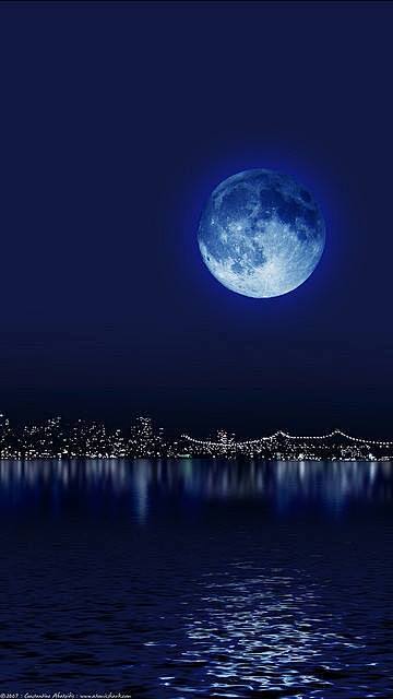 令人嘆為觀止的月光！ #夜空#