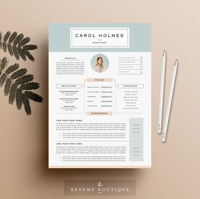 Resume Template 4pag...