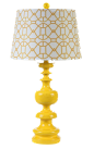 黄色树脂装饰台灯 简欧现代简约风格 样板房软装客厅卧室床头灯-淘宝网