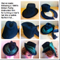 A make do & mend hat made following a 1940s Pathe instructional film.