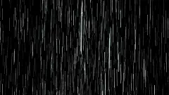 黑色上空孤立的大雨，可循环。
