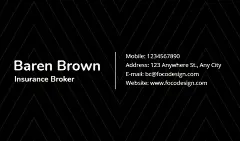 Insurance Broker Business Card