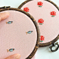 Working on tiny sardine pins today
.
.
.
.
.
.
#embroidery #handembroidery #sardine #nautical #pingame #coral #pink #jewelry #alternativefashion #etsy #etsyseller #maker #fiberart
