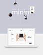 Minim E-commerce Website : Minimalist e-commerce website design with clean and easy interface