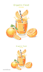 水果果汁饮品手绘食材插画PSD素材_平面素材_乐分享-设计共享素材平台
