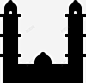 瓦加杜古大清真寺非洲建筑图标 UI图标 设计图片 免费下载 页面网页 平面电商 创意素材