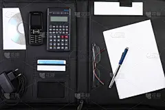 开着的,商务,黑色,公文包,宽的,办公室,留白,充电器,零售展示,折叠的