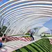 致青春 · 无锡WIII JOY PARK_空间 : 自由的无界，思考与梦幻、艺术和追梦、共融的节奏感和互动的趣味性，这是诠释青春的五重景观体验，分别为街角广场、光影廊架、廊洞空间、创意吧台区、活力阶梯。 白色的主基调，流线自由的放纵，自然…
