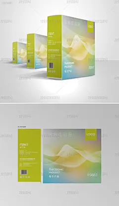 绿色唯美家纺护理瑜伽化妆品面膜包装展开图