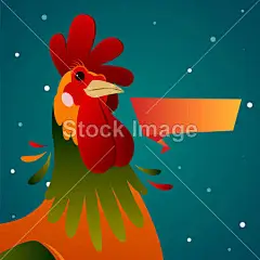 新的一年的公鸡。矢量图像。一只公鸡，孤立的白色背景上五颜六色的海报。好的版画、 封面、 海报、 贺卡、 礼品设计#新年# #春节# #过年# #鸡年# #2017年# #新年素材# #春节素材# #海报# #设计素材# #生肖# #平面设计# #新年海报# #鸡年海报# #2017数字背景# #圣诞节装饰# #公鸡# #卡通插画# #雄鸡# #新年贺卡# #鸡年日历# #2017年日历# #白背景# #rooster# #金鸡报春# #红包设计# #圣诞节素材# #新年banner# #新年计划# #新年