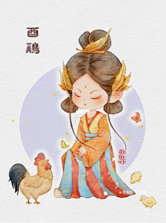 梦月灵采集到生肖——鸡