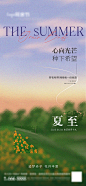 夏至节气海报-源文件