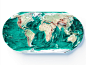 World map with bathymetric relief - freebie download :: Behance